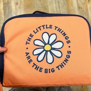 Life is good orange lunch box